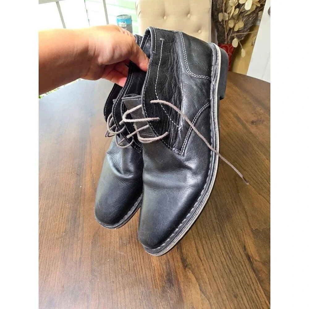 Steve Madden Harken 017 Chukka Mens Black Leather Boots - Size 9.5